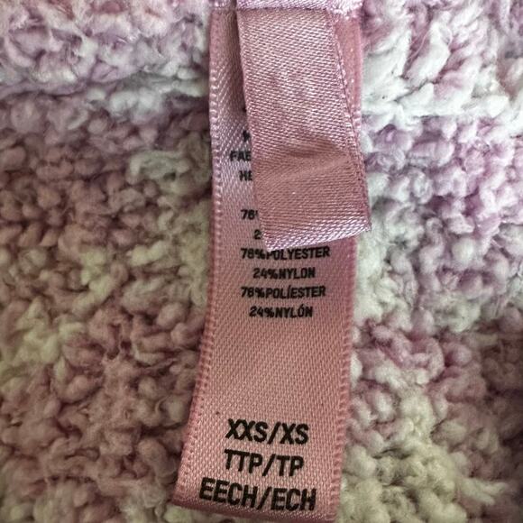 SKIMS Cozy Check Bouclé Knit Sweater Pink Cream Soft Girl Pullover XXS XS - Picture 8 of 8